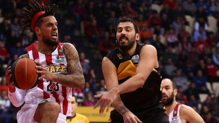 Μπάσκετ: Δύσκολη έξοδος για τον Ολυμπιακό στο Αλεξάνδρειο