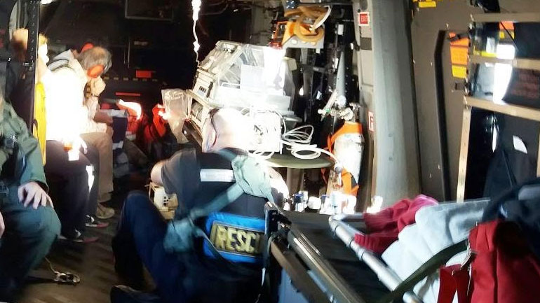 Aεροδιακομιδή νεογνού από Σύρο στην Αθήνα με Ελικόπτερο ΝΗ-90