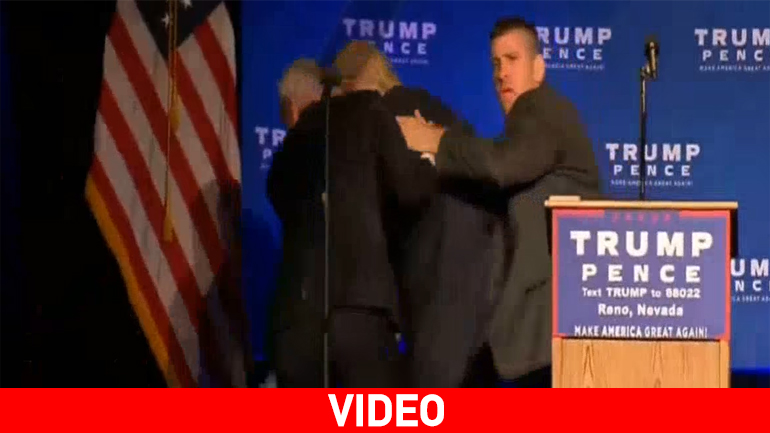 Σοβαρό επεισόδιο κατά τη διάρκεια ομιλίας του Τραμπ – Φυγαδεύτηκε από την ασφάλειά του