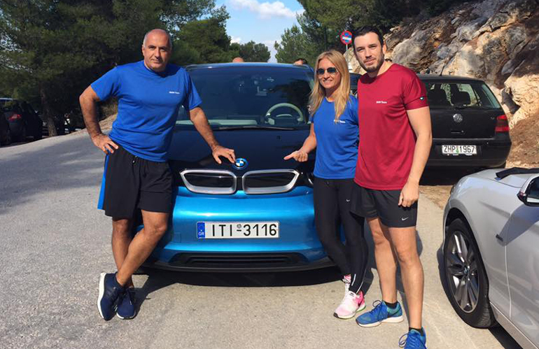 Από αριστερά, Τάκης Πουρναράκης, Μαρία Πολύζου και Κώστας Διαμαντής...