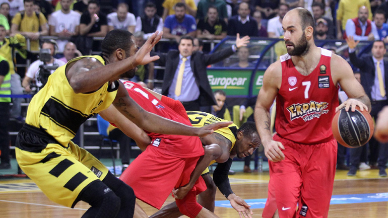 Νικητής στη Θεσσαλονίκη ο Ολυμπιακός, 70-63 τον Άρη