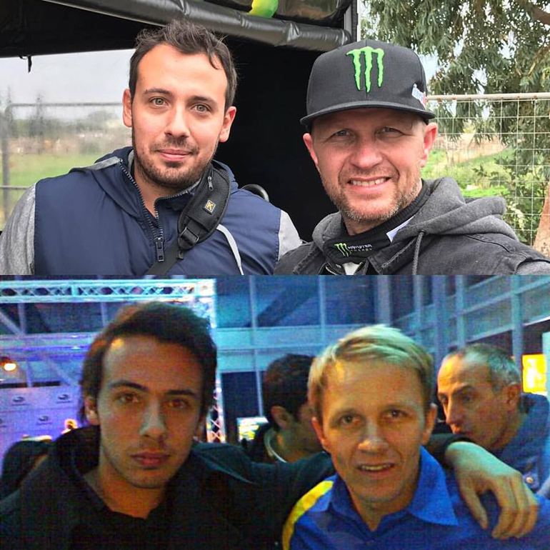 Βαγγέλης Παμπούκης και Peter Solberg