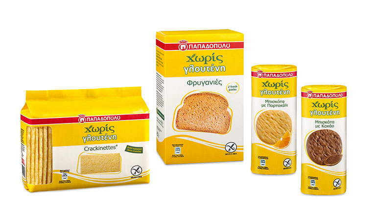 Νέα Προϊόντα Χωρίς Γλουτένη από την Ε.Ι. ΠΑΠΑΔΟΠΟΥΛΟΣ Α.Ε.