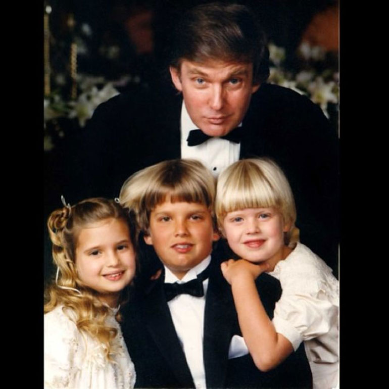 Τα τρία παιδιά του Τραμπ από τον γάμο του με την Ιβάνα: Ντον, Ιβάνκα και Έρικ