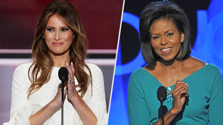 Συνάντηση Μισέλ Ομπάμα με την Μελάνια Τραμπ