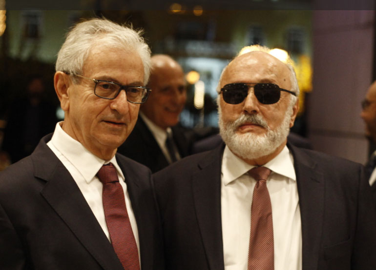 Ο πρόεδρος των εφοπλιστών Θ. Βενιάμης με τον νέο υπουργό Ναυτιλίας, Π. Κουρουμπλή