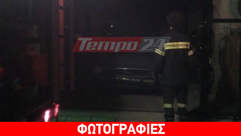 Πάτρα: «Λαμπάδιασε» μοτοσικλέτα σε πιλοτή τα ξημερώματα