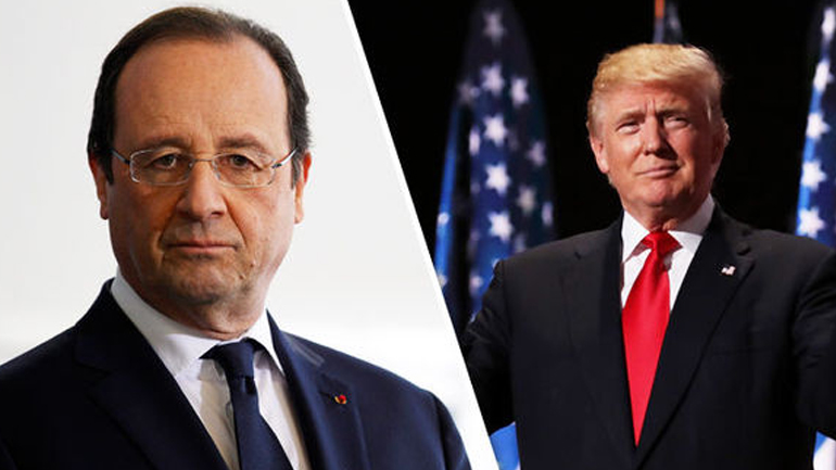 Τηλεφωνική επικοινωνία Ολάντ – Τραμπ