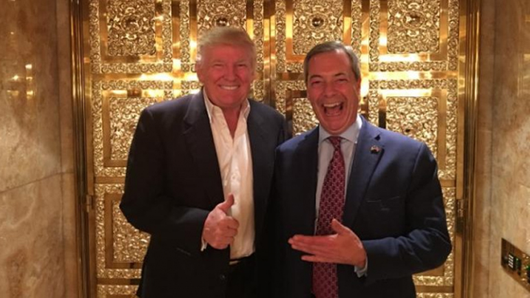 Συνάντηση Τραμπ-Φάρατζ στη Νέα Υόρκη