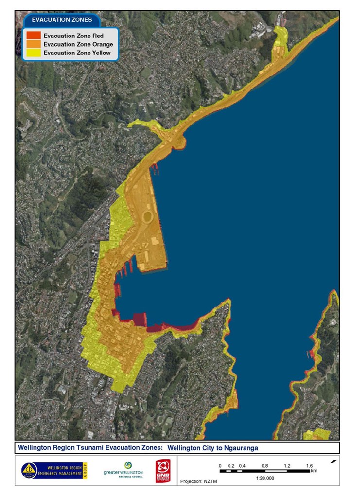 Υπουργείο Πολιτικής Προστασίας - Χάρτης με τις ζώνες εκκένωσης