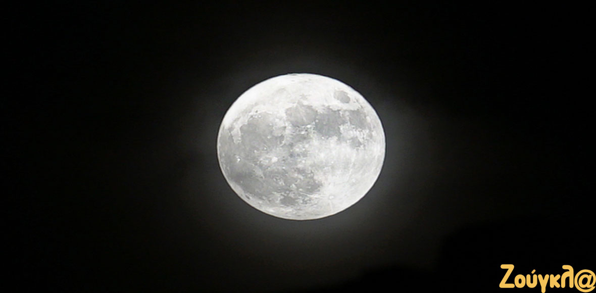 Η υπερπανσέληνος από τον αττικό ουρανό