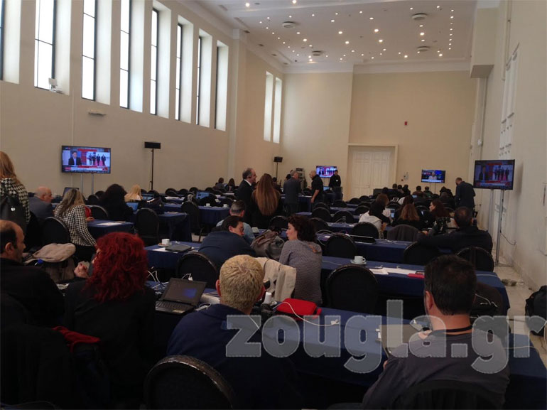 Tο κέντρο Τύπου στο Ζάππειο