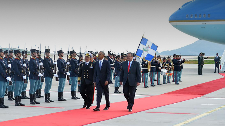 Η άφιξη του Ομπάμα