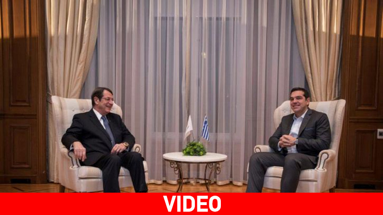 Συνάντηση του Αλέξη Τσίπρα  με τον Ν. Αναστασιάδη για τις εξελίξεις στο Κυπριακό
