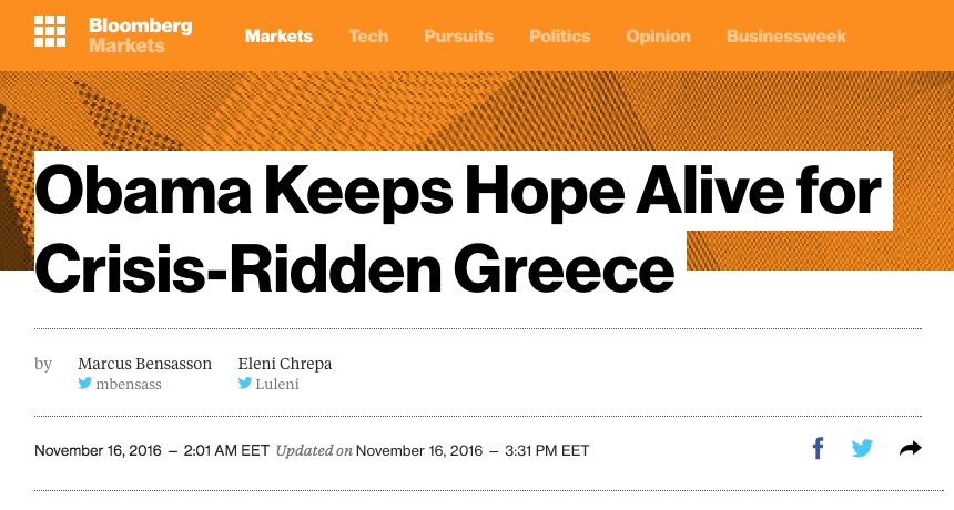 Το δημοσίευμα του Bloomberg
