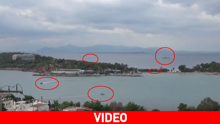 Περιπολίες σε στεριά και θάλασσα για την έξοδο Ομπάμα από τον Αστέρα Βουλιαγμένης