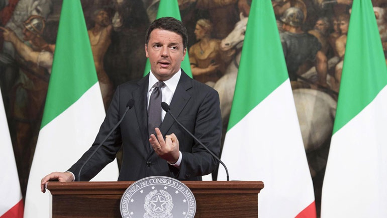 Ρέντσι: «Δεν είμαστε ο κουμπαράς ή το ATM της Ευρώπης»,