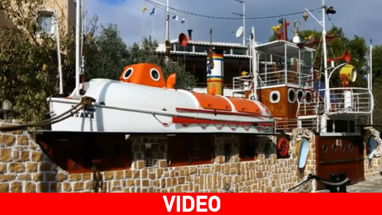 Το «πετροκάραβο» του Καπετάν-Γιάννη έχει ρίξει άγκυρα στο Κρυονέρι Αττικής