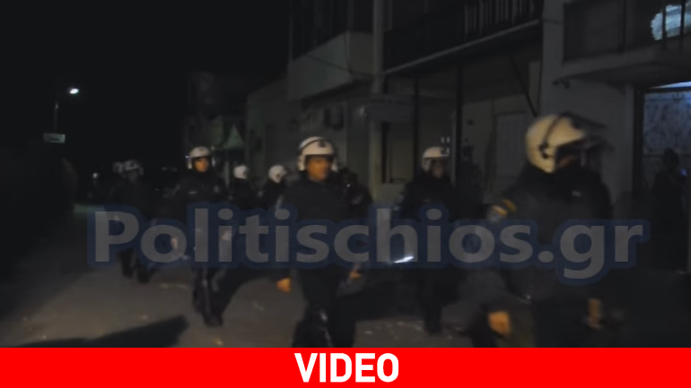 Χίος: Νύχτα έντασης στον καταυλισμό της Σούδας – Ο ουρανός γέμισε… βεγγαλικά