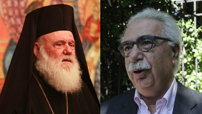 Συνάντηση του υπουργού Παιδείας Κώστα Γαβρόγλου με τον αρχιεπίσκοπο Ιερώνυμο