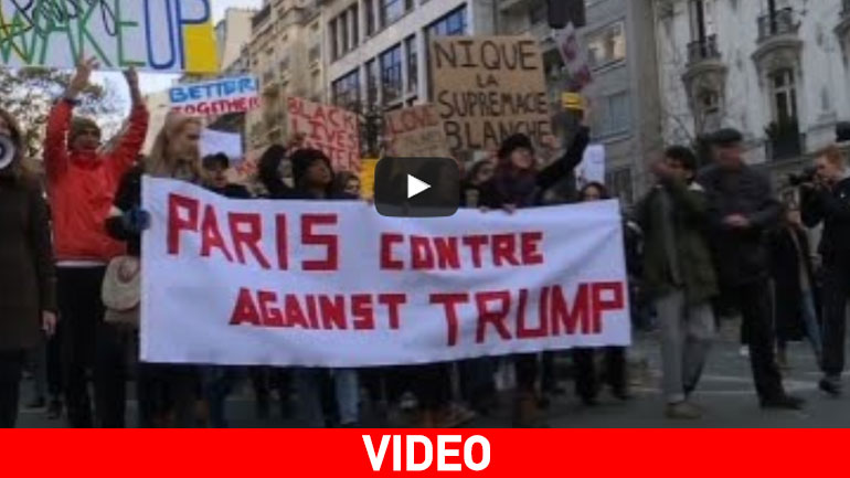 Διαδήλωση – διαμαρτυρία Αμερικανών για τη νίκη του Τραμπ