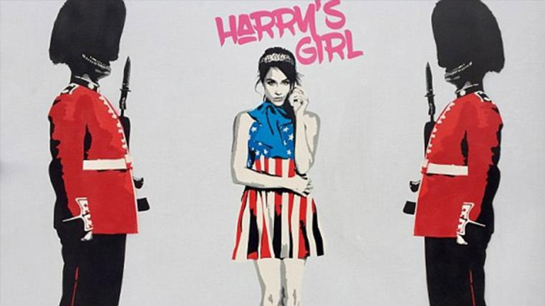 Γκράφιτι με το… κορίτσι του πρίγκιπα Χάρι «πλημμύρισαν» το Λονδίνο!