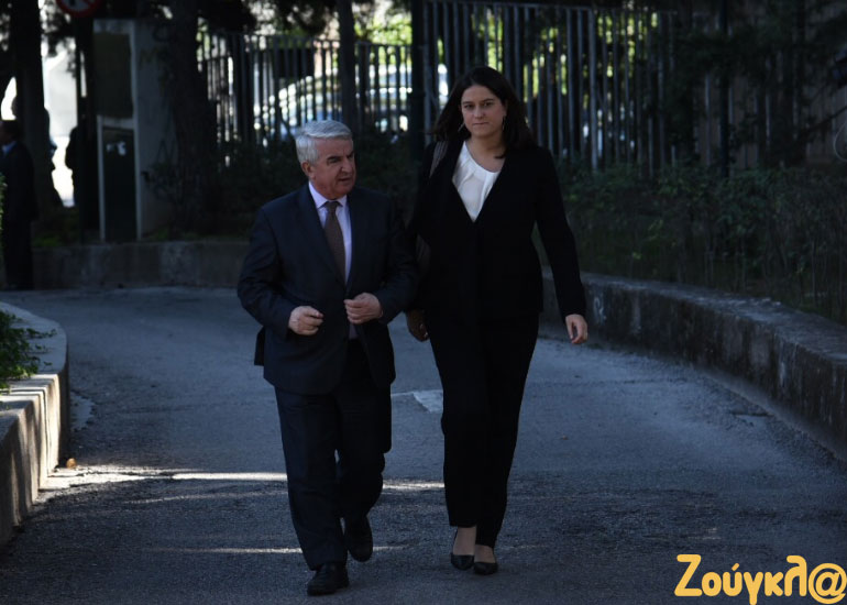 Ο Θανάσης Μπούρας με τη Νίκη Κεραμέως της ΝΔ