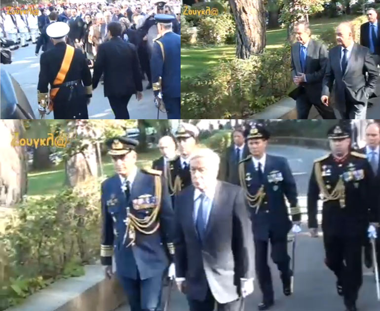 Οι αφίξεις Τσίπρα, Σαμαρά και Παυλόπουλου όπως μεταδόθηκαν στο LIVE του zougla.gr