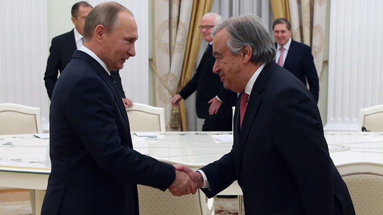 Συνάντηση Πούτιν με τον επόμενο γ.γ. του ΟΗΕ Αντόνιο Γκουτέρες