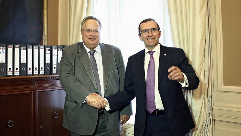 Τηλεφωνική επικοινωνία Κοτζιά με τον Ειδικό Απεσταλμένο του γ.γ του ΟΗΕ για το Κυπριακό