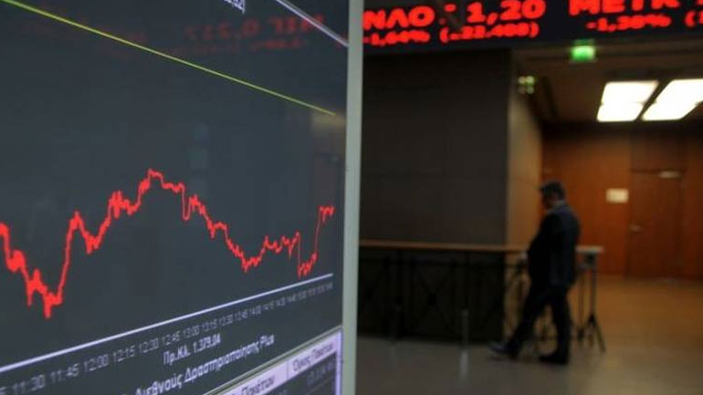 Αρνητικό πρόσημο στο Χρηματιστήριο Αθηνών