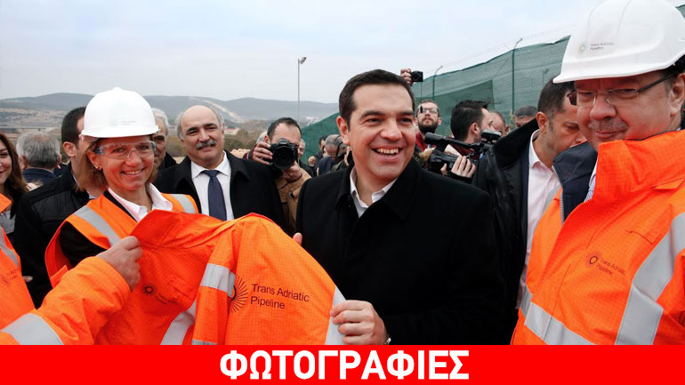 Ο Τσίπρας επισκέπτεται τα έργα του ΤΑΡ στην Αλεξανδρούπολη