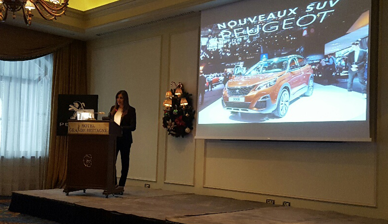 H υπεύθυνη επικοινωνίας της Peugeot Κορίνα Βαλυράκη...