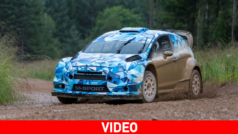 Ο Ogier στο τιμόνι του Fiesta WRC