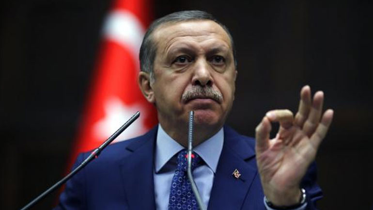 Ερντογάν κατά της κυπριακής σημαίας