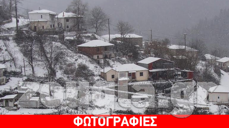 Στα λευκά η λίμνη Πλαστήρα