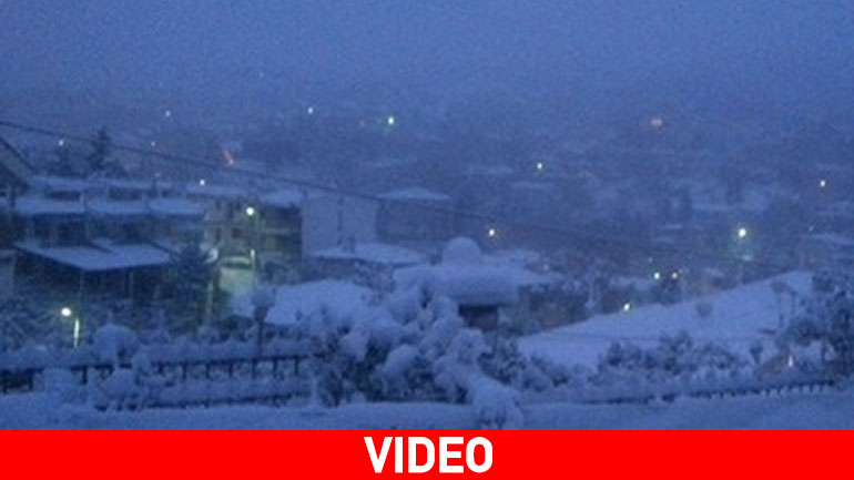 Χιονισμένο τοπίο στο Ασβεστοχώρι