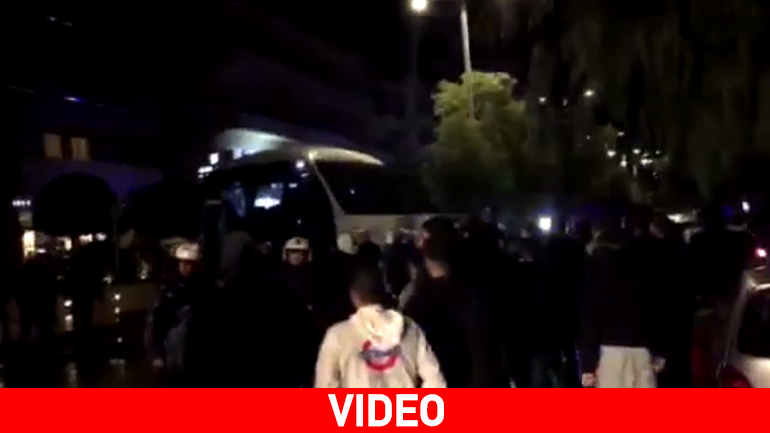 «Θερμή» υποδοχή της αποστολής του Παναθηναϊκού στο ξενοδοχείο