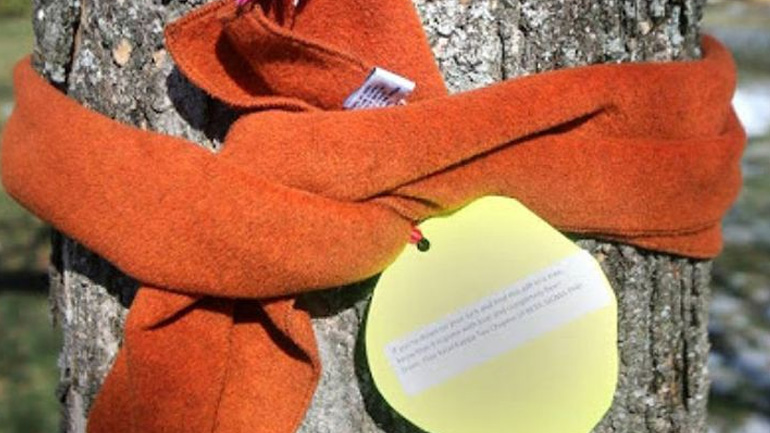 Αν τυχόν δείτε ένα κασκόλ τυλιγμένο σε κάποιο δέντρο, μην το ακουμπήσετε