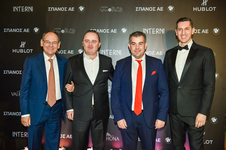 Από αριστερά, Γιάννης Γκόφας, Karim – Christian Haririan, Γιώργος Σπανός και Γρηγόρης Γκόφας...