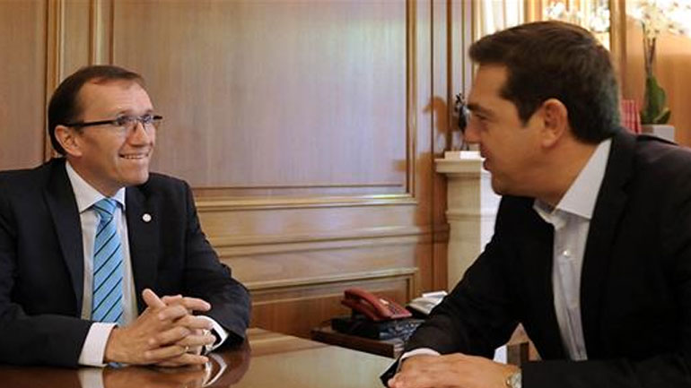 Με τον ειδικό σύμβουλο του γ.γ. του ΟΗΕ για το Κυπριακό συναντήθηκε ο Τσίπρας