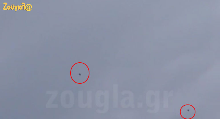 H στιγμή που ελληνικά μαχητικά αναχαιτίζουν τα τουρκικά F-16 (Τα ελληνικά αεροσκάφη απογειώθηκαν από το Καστέλι)