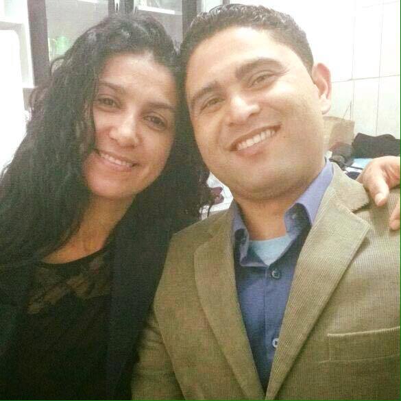 Η Rosemeire με τον αρραβωνιαστικό της Udirley Narques Damasceno 