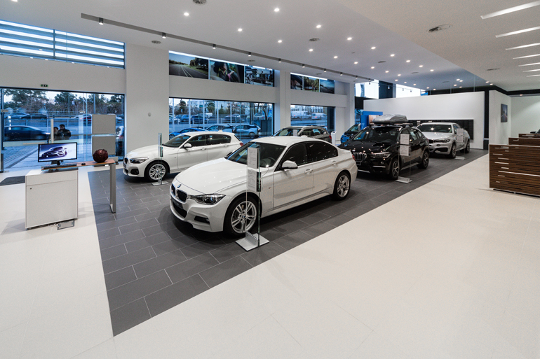 Ο χώρος που φιλοξενεί τα μοντέλα της BMW...