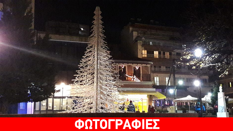 Στα Γρεβενά για Χριστούγεννα στόλισαν ένα τεράστιο… ψαροκόκκαλο