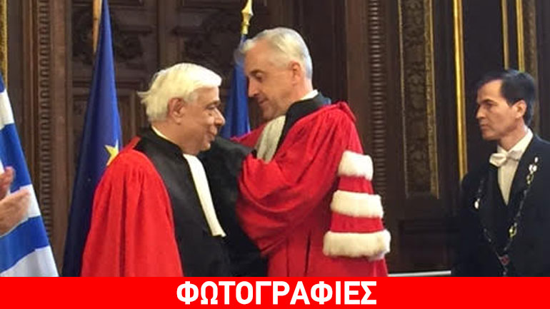 Aνακήρυξη Παυλόπουλου σε επίτιμο διδάκτορα της Σορβόνης