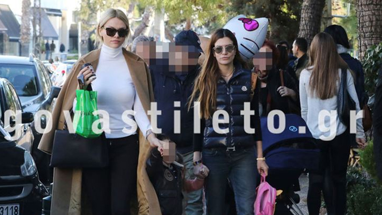 Νάταλι Θάνου: Χριστουγεννιάτικες αγορές στη Γλυφάδα με τον γιο της