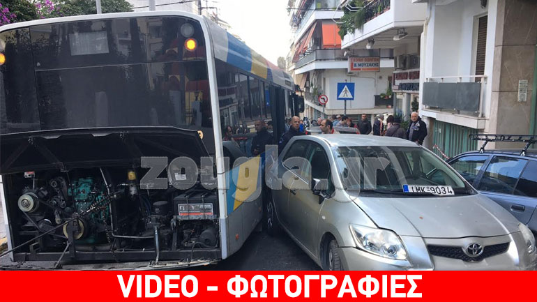 “Ακυβέρνητο” λεωφορείο στον Πειραιά