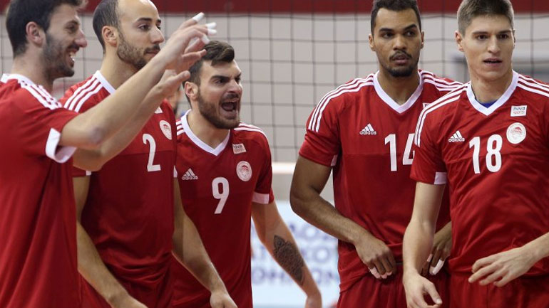Βόλεϊ: Προελαύνει ο Ολυμπιακός, 3-1 σετ τον Ηρακλή