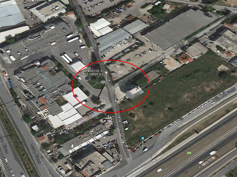 Το σημείο όπου σημειώθηκε η ληστεία